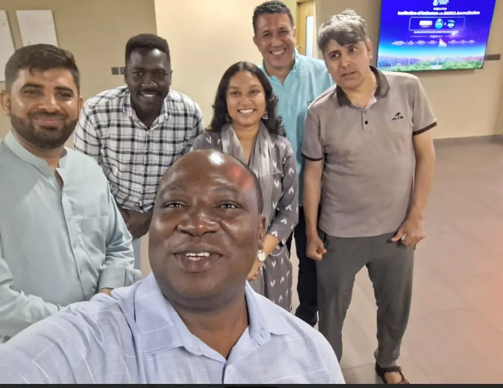 Scientific exchange with international researchers in India.